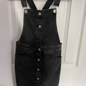 H&M black denim jumper girls size 11/12